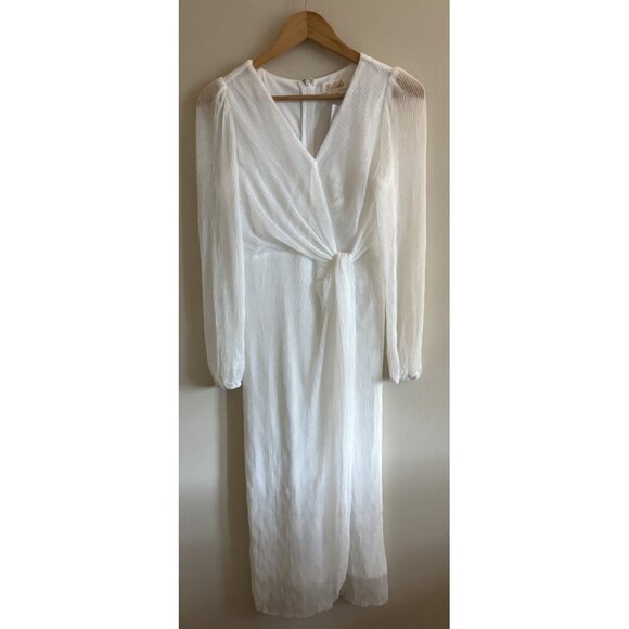 Baltic Born Dresses & Skirts - Baltic Born Devlyn Pleated Ivory Dress Maxi Women's Size Small NEW Wedding